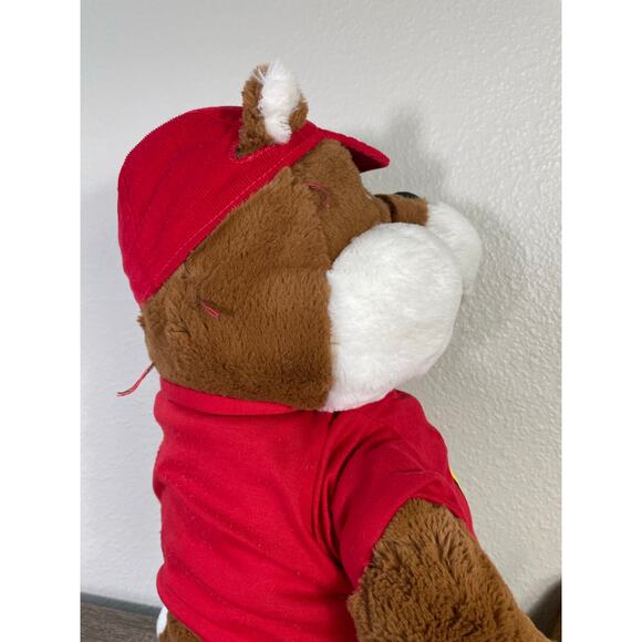 Buc-ee's Beaver Mascot Plush Toy 27" Red Shirt Hat Logo Stuffed Animal Texas Gas - Picture 9 of 13